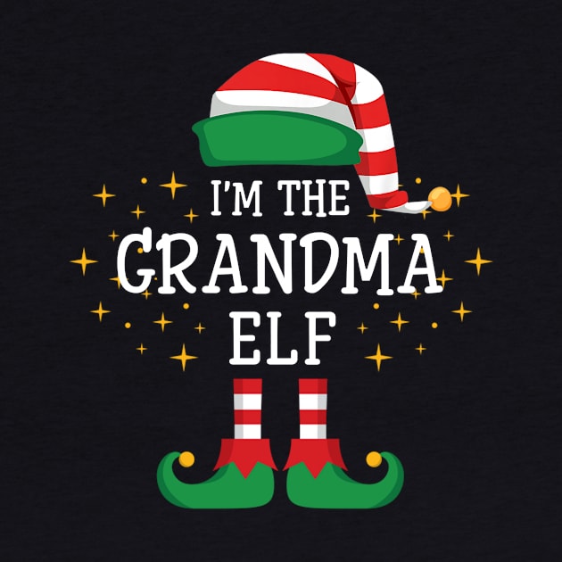 I'm The Grandma Elf Matching Family Christmas Pajama by Damsin